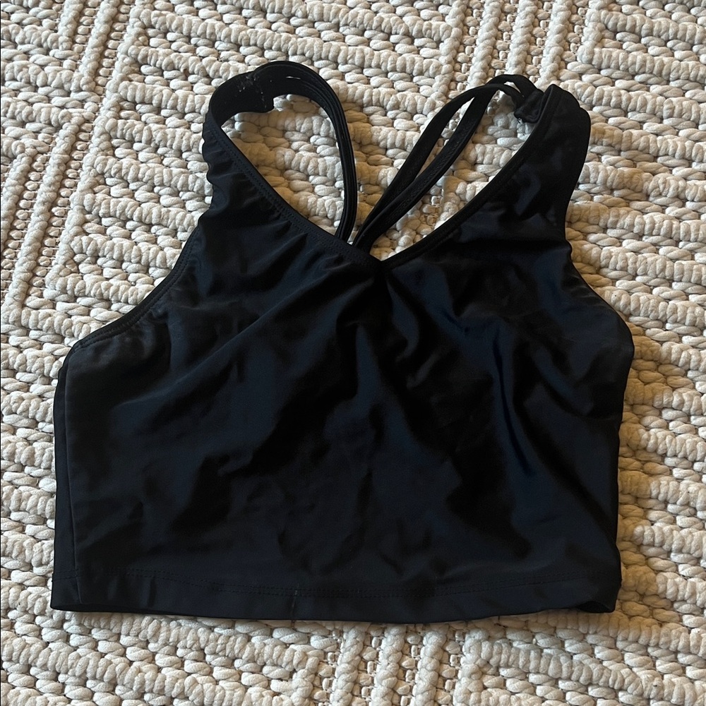 Black Strappy Dance Top